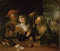 Matchmaking scene, 1610, aachen