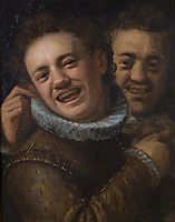 Two laughing men (double self-portrait), 1574, aachen