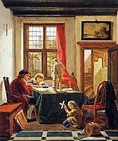 The drawing lesson, abrahamvanstrij