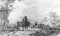 Herdsmen in landscape, abrahamvanstrij