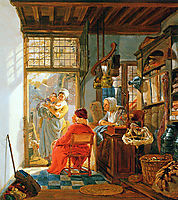 Interior of wool and sheetshop, abrahamvanstrij