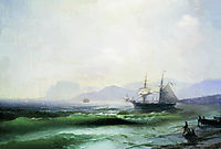Agitated sea, 1877, aivazovsky