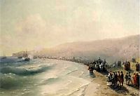 Arrival Catherine the Second to Pheodosiya, 1883, aivazovsky