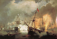 The Battle of Navarino, 1846, aivazovsky