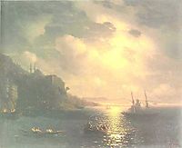 The Bay Golden Horn in Istanbul, 1872, aivazovsky