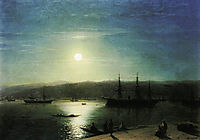 Bosphorus by Moonlight, 1874, aivazovsky