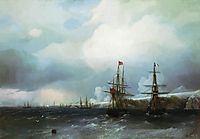 The capture of Sevastopol, 1855, aivazovsky