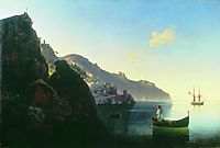 The Coast at Amalfi, 1841, aivazovsky