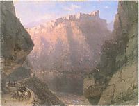 The Daryal canyon, 1855, aivazovsky