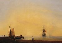 Evening. On the roads, aivazovsky