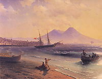 Fishermen Returning Near Naples, 1874, aivazovsky
