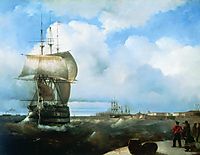 The Great Roads at Kronstadt, 1836, aivazovsky