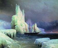 Icebergs in the Atlantic, 1870, aivazovsky