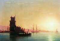 Lisbon. Sunrise, 1860, aivazovsky