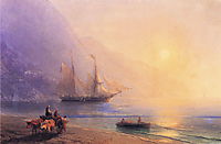 Loading Provisions off the Crimean Coast, 1876, aivazovsky