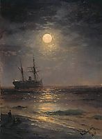 Lunar night, 1899, aivazovsky