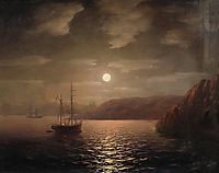 Lunar night on the Black sea, 1859, aivazovsky