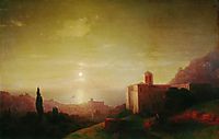 Lunar night on the Crimean coast , 1852, aivazovsky