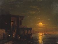 Lunar night at the sea, 1875, aivazovsky