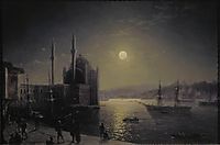 Moonlit Night on the Bosphorus, 1894, aivazovsky
