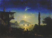 Moonlit Night on the Crimea. Gurzuf, 1839, aivazovsky