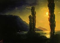 Moonlit night near Yalta, 1863, aivazovsky