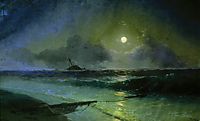 Moonrise in Feodosia, 1892, aivazovsky