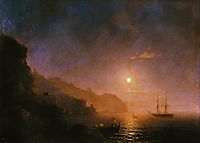 Night in Amalfi , 1854, aivazovsky