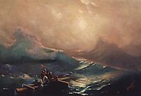 The Ninth Wave. Study, 1857, aivazovsky