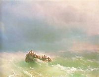 On the storm, 1872, aivazovsky