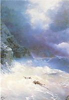 On the storm, 1899, aivazovsky