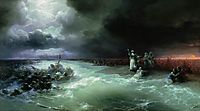 Passage of the Jews through the Red Sea, 1891, aivazovsky