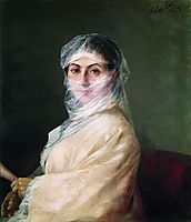 Portrait of the Artist-s Wife Anna Burnazyan, 1882, aivazovsky