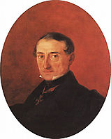 Portrait of A I Kaznacheev, 1847, aivazovsky