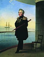 Portrait of Vice Admiral M.P. Lazarev, 1839, aivazovsky