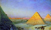 Pyramids, 1895, aivazovsky