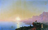Sea bay , 1842, aivazovsky