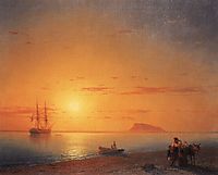 Sea coast. Farewell, 1868, aivazovsky