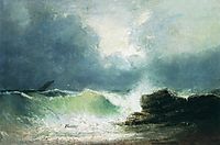 Sea coast. Wave, 1880, aivazovsky