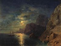 Sea at night, 1861, aivazovsky