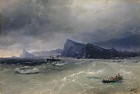 Sea. Rocks, 1889, aivazovsky