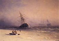 The Shipwreck on Northern sea   , 1875, aivazovsky