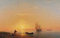 The shores of Dalmatia, 1848, aivazovsky