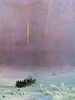 St. Petersburg. The ferry across the river , 1870, aivazovsky