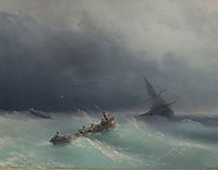 Storm at sea, 1873, aivazovsky