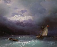 Stormy Sea, 1868, aivazovsky