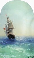 Stormy sea, 1872, aivazovsky