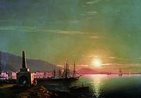 Sunrise in Feodosia, 1855, aivazovsky