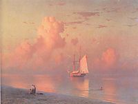 The sunset, 1866, aivazovsky