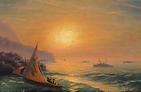 Sunset at Sea, 1899, aivazovsky